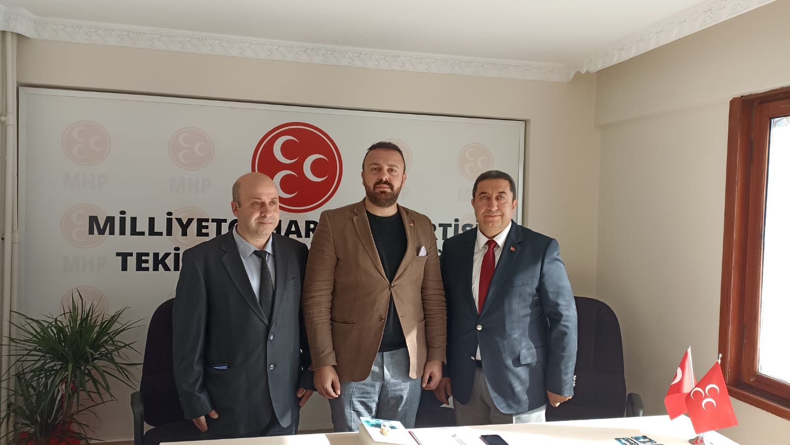 İlk ziyaret MHP Tekirdağ İl Başkanlığına 