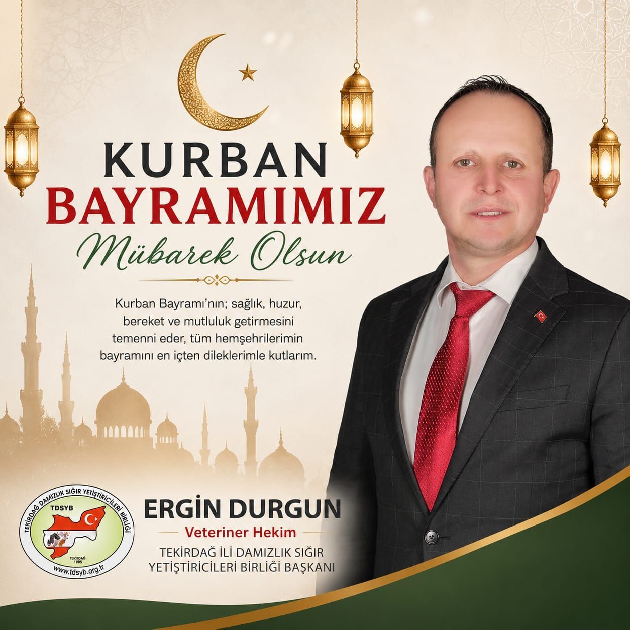 Başkan Ergin Durgun'dan Kurban Bayramı Mesajı