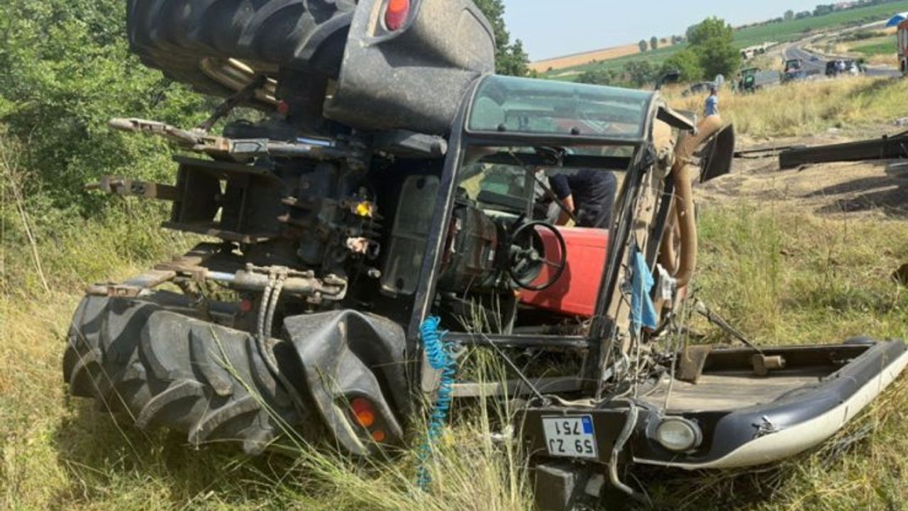 Tekirdağ'da Traktör Kazası 1 can aldı