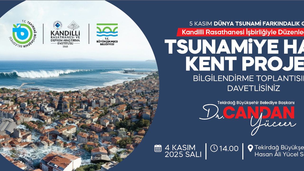 Tsunamiye Hazır Kent Projesi Tekirdağ’da Tanıtılacak