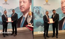 Ak Parti'nin Çorlu ve Çerkezköy İlçe Başkanları belli oldu
