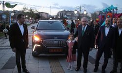 Meclis Başkanı Şentop Tekirdağ'a TOGG ile geldi