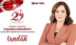 Candan Yüceer Cumhuriyet Bayramını kutladı