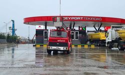 Tekirdağ Ceyport 'ta gemi yangını: 1 Yaralı