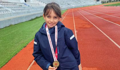 Elif Ada Akgün Atletizm il birincisi oldu