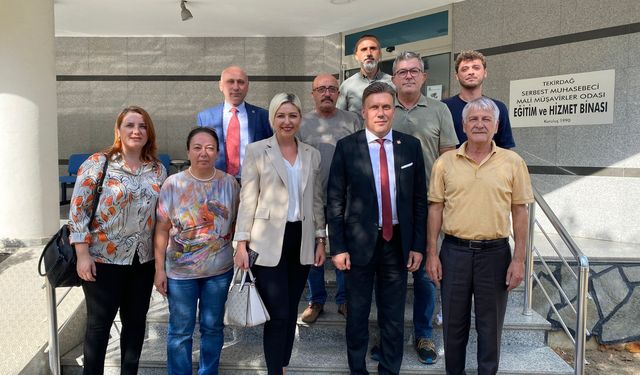 Mehmet Sabri Yüce ilk ziyaretini meslek odasına yaptı