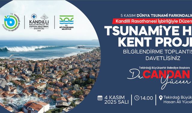 Tsunamiye Hazır Kent Projesi Tekirdağ’da Tanıtılacak