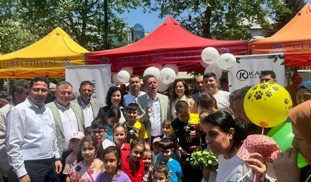 Çorlu’da Çevre Haftası Etkinliğine Anlamlı Destek