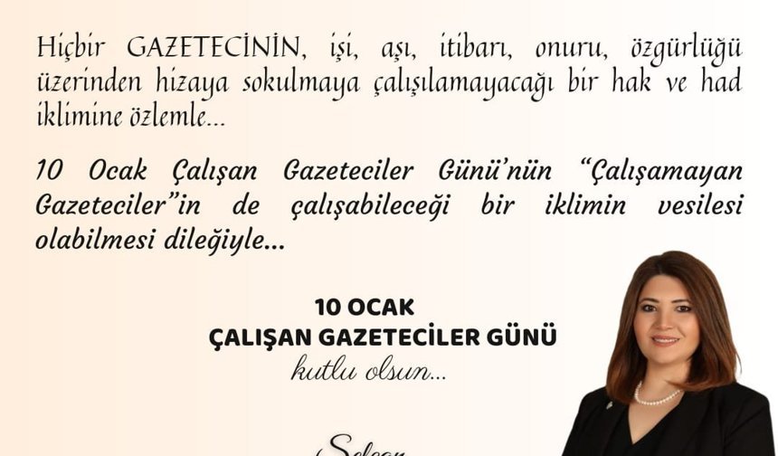 Selcan Taşçı 10 Ocak Çalışan Gazeteciler Gününü Kutladı