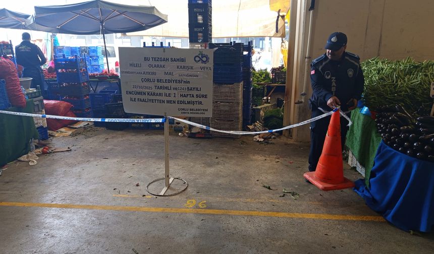 Kurallara Uymayan Pazarcı Esnafına Ceza Kesildi